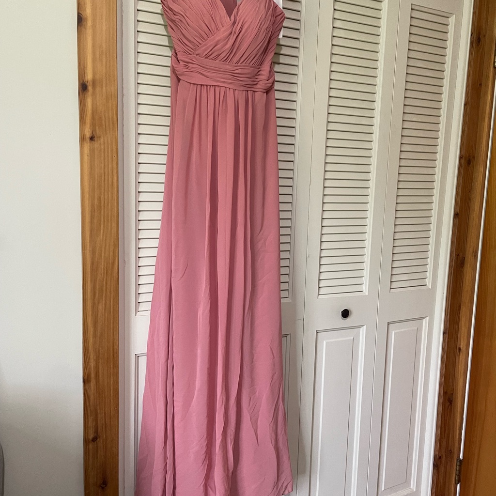 Elegant Dusty Rose Bridesmaids Dress